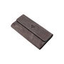 Zoozie Bags Cartera Pavia - Grey para Mujer, 100% Piel Auténtica, Gris, 19x10x2 cm